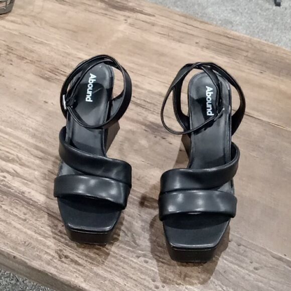 Abound "Tracy" 5 1/2" chunky platform open toe retro sandal size 7.5 NWT - Picture 7 of 9